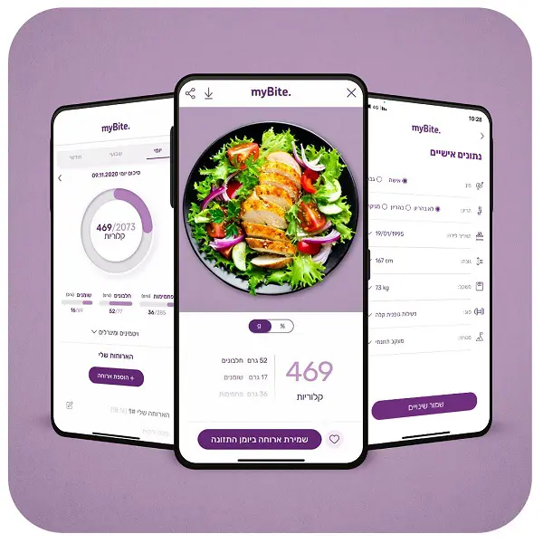 Mybite - אפליקציה חדשנית לניהול תזונה